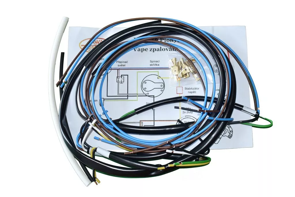 Elektroinstalace Jawa 20/21 pro zapalování VAPE Motosegment